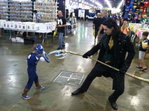 Braeden Kane, fighting "Loki" at Wizard World Comic Con Philadelphia.