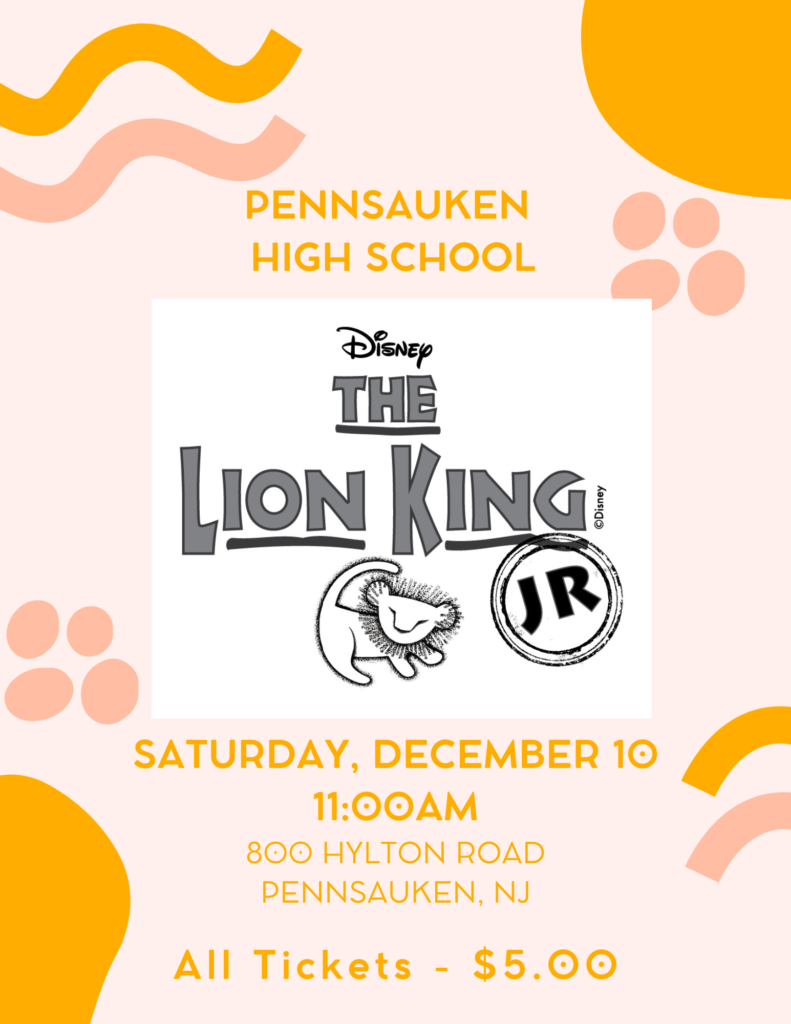 Pennsauken High School performs "Disney's the Lion King, Jr." on Dec. 10.
