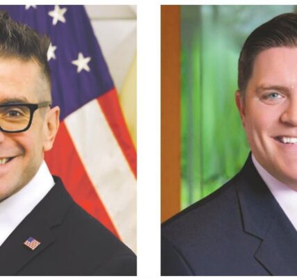 Pennsauken Mayor Patrick Olivo and Merchantville Mayor Ted Brennan