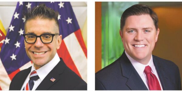 Pennsauken Mayor Patrick Olivo and Merchantville Mayor Ted Brennan